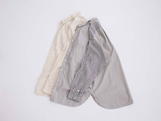 リネン RINEN 80/2ブロード切替レギュラーカラーシャツ(R34207)全2色【レターパックプラス可】