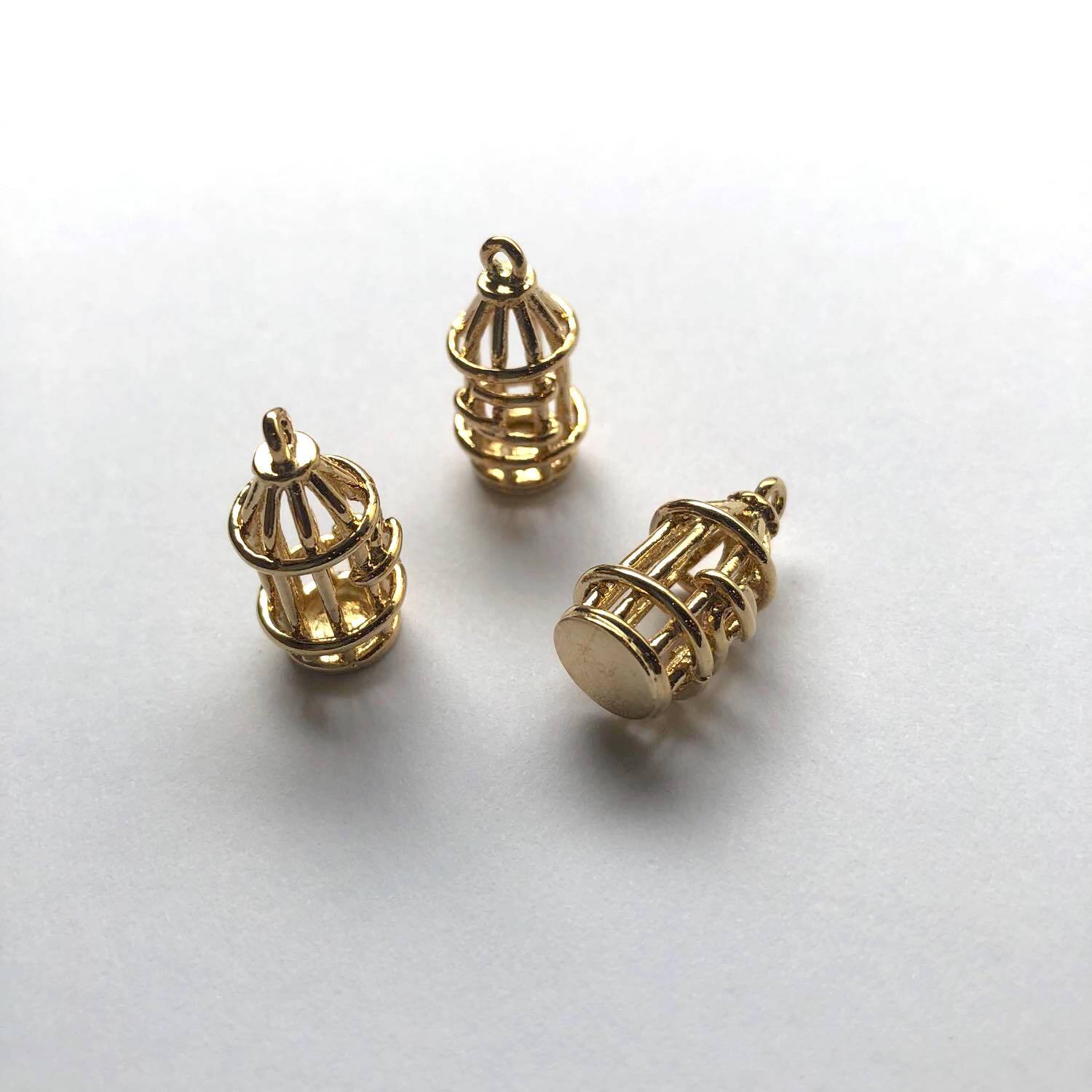 再入荷〉細長立体鳥かごチャーム | Dua-アクセサリーパーツショップ