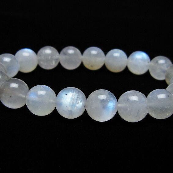 ムーンストーン ブレスレット 10mm 一点物 メール便可 [M便 1/10] 111-44930