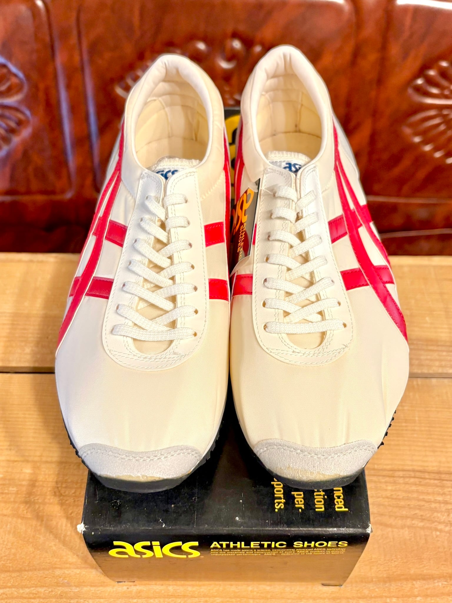 ASICS TIGER（アシックス タイガー） マラソン310 白/赤 26cm 90s 259