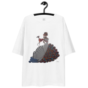 Vibrant Illusions ユニセックス ビッグシルエット Tシャツ A0124