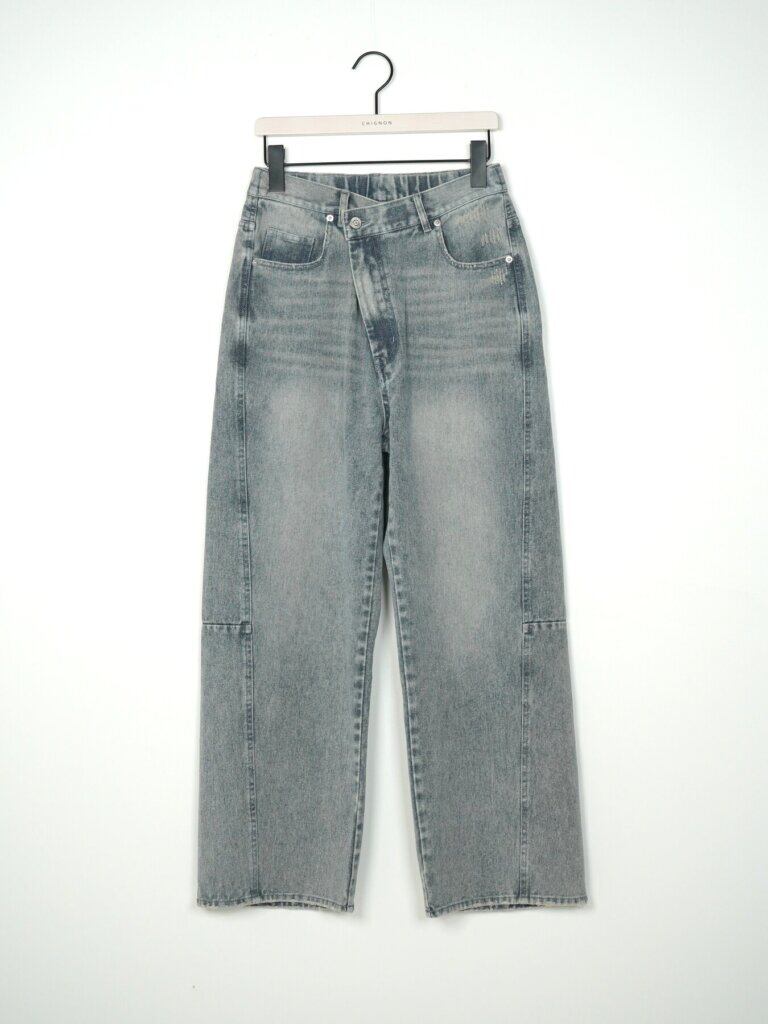 【12/上旬〜中旬入荷次第お届けのご予約】 CHIGNON/シニヨン アジャストヴィンテージデニムPT 3566-675NH