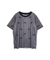 チュールレイヤードミニリボンTOPS (GRAY) CQ-46082