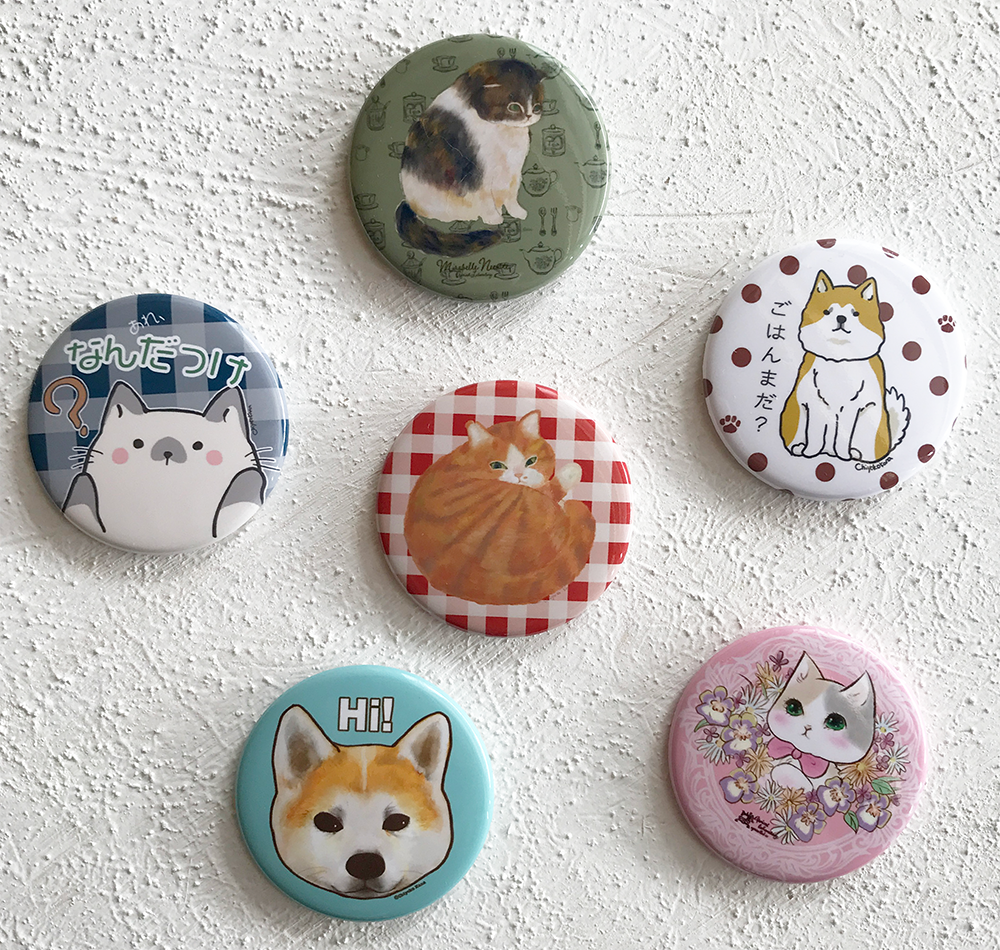 ［缶バッジ］なに？［茶白ねこ］