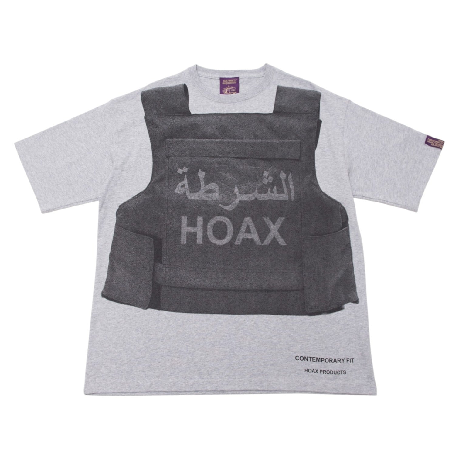 【HOAX PRODUCTS】Bulletproof Tee (Mix Gray)〈国内送料無料〉