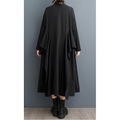 レイヤードデザイン フレア シャツワンピース 00120