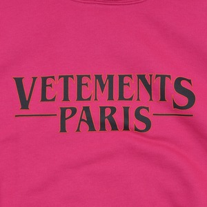 【VETEMENTS】VETEMENTS PARIS LOGO HOODIE