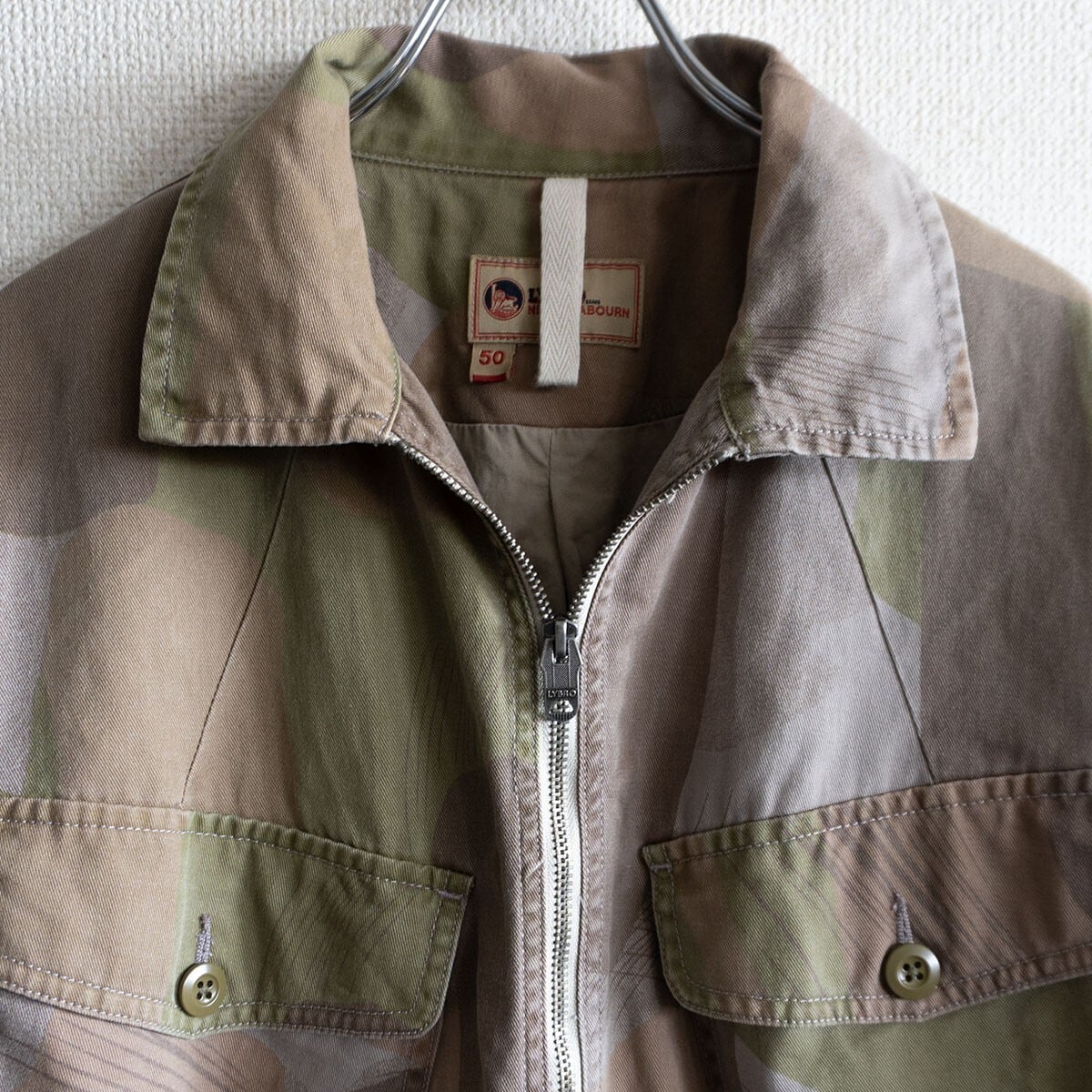 サイズ50】 NIGEL CABOURN LYBRO 【RACE JACKET CAMO】52 ヘンプ