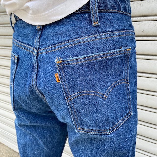 80s Levi's517 デニムフレアパンツ　W32 スコービル　ブーツカット