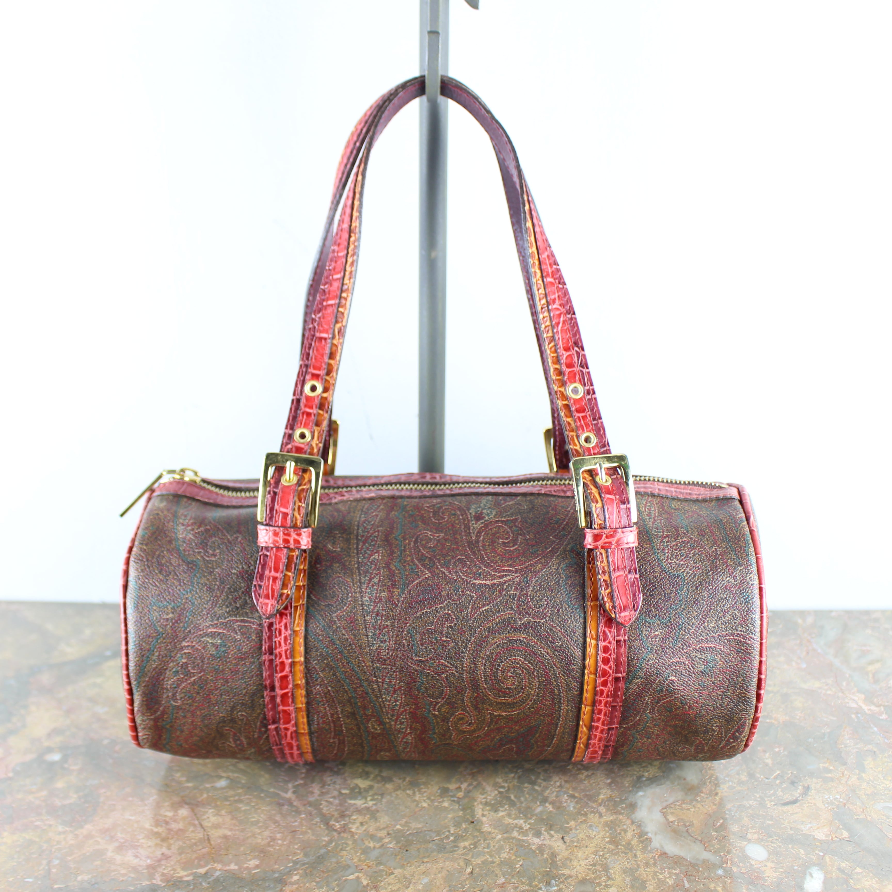 ETRO PAISLEY PATTERNED MINI BOSTON BAG MADE IN ITALY/エトロ ...
