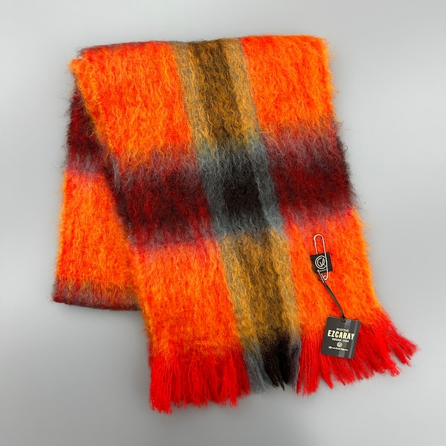 MANTAS EZCARAY_ Scarf Mohair Tartan：J-50B