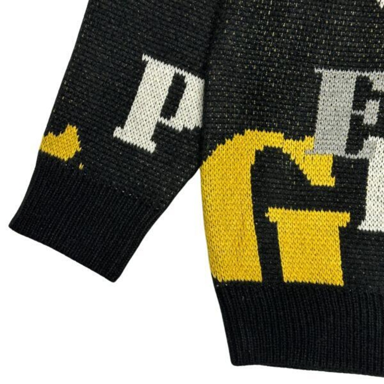「SpongeBob Monogram Crew Knit Black」 - 6