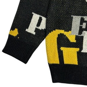 「SpongeBob Monogram Crew Knit Black」