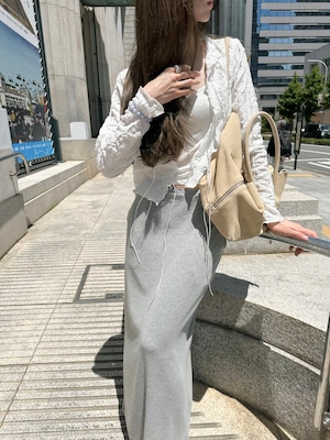 ・wavy ribbon cardi
