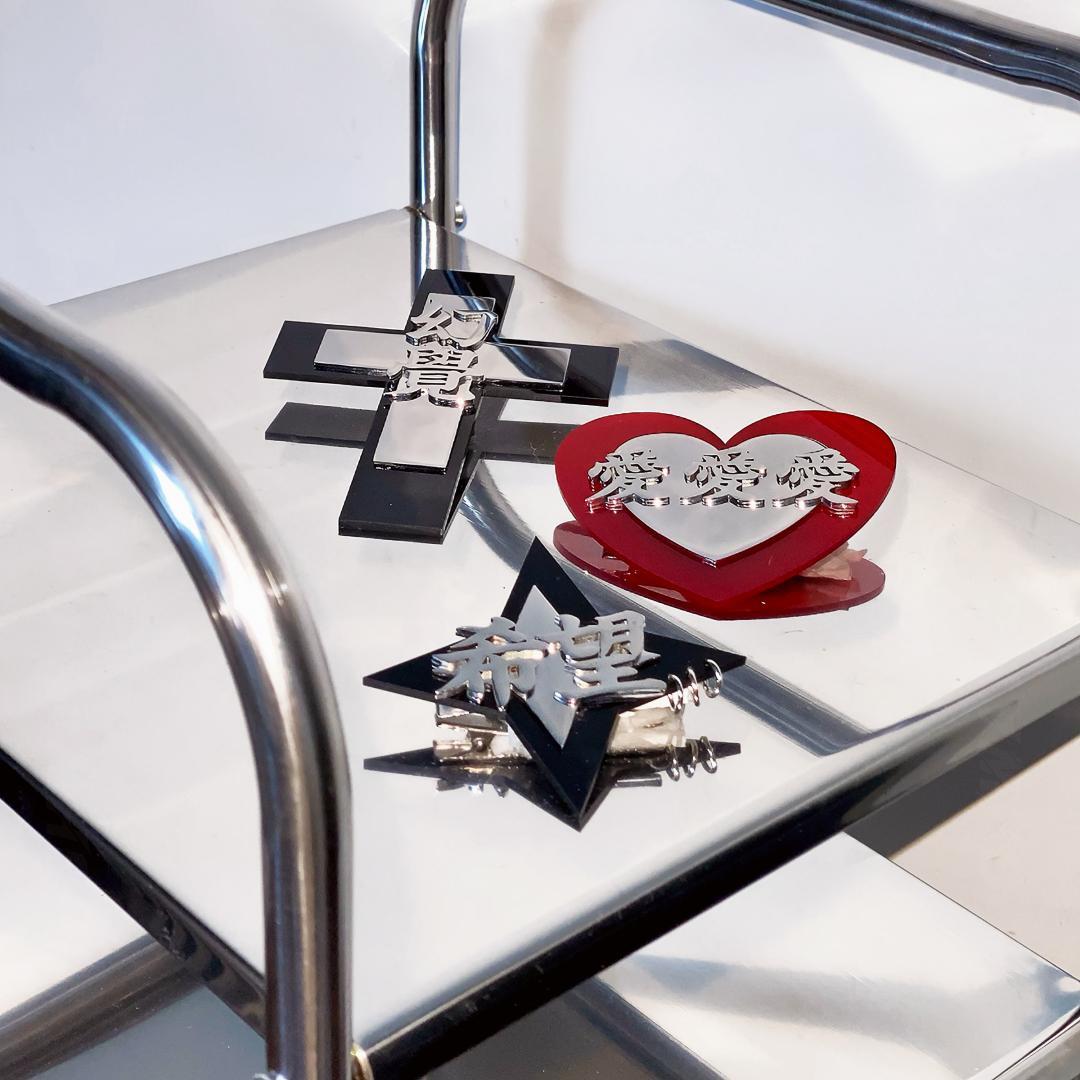 メタリック漢字ヘアクリップ（全3色） / HWG823 | HiGHWAY-G