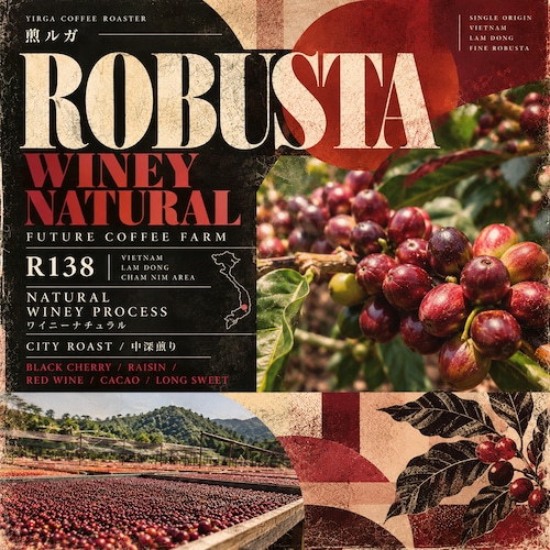 Toiさんのロブスタ Winey-Natural 中深煎り City Roast