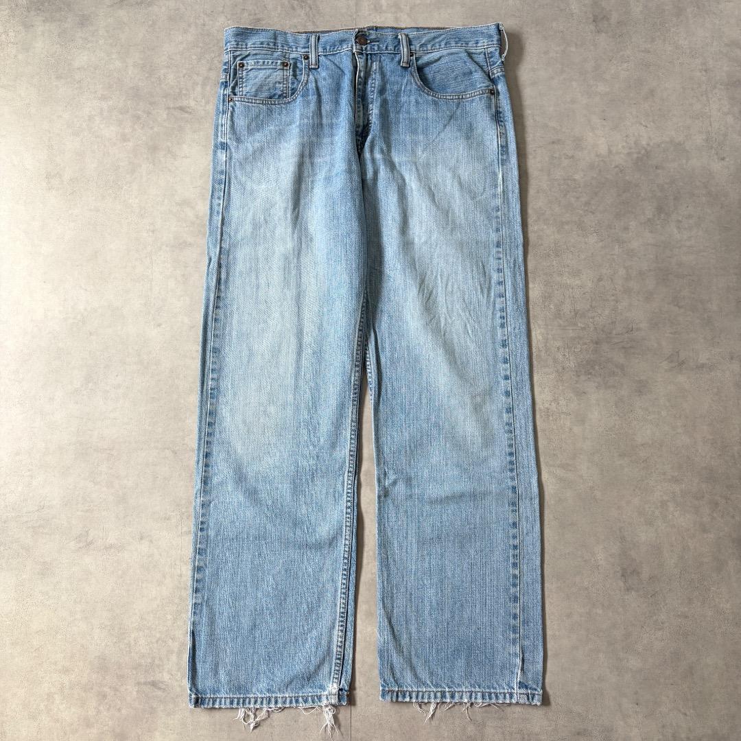 リーバイス569 Levis W34 ブルーデニム 青 古着 ヒゲ 20463