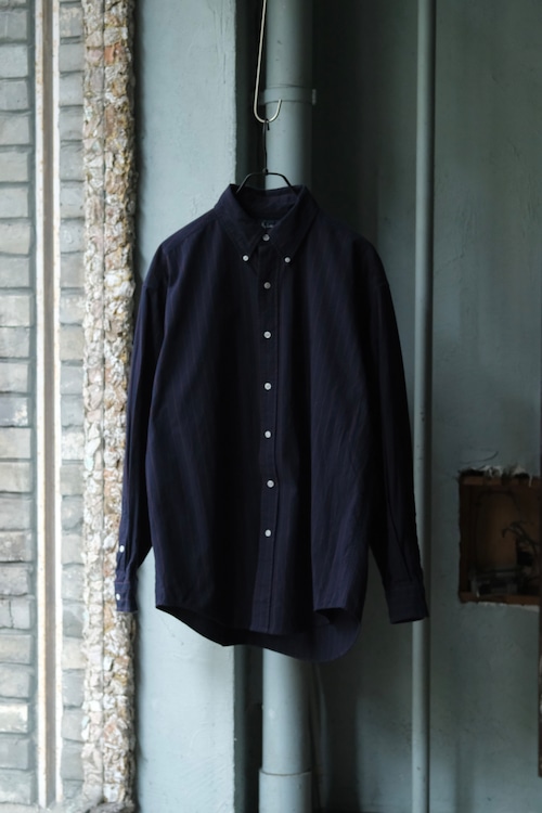 Utah/90's "Ralph Lauren"BLAIRE B.D stripe shirt/Navy×Red