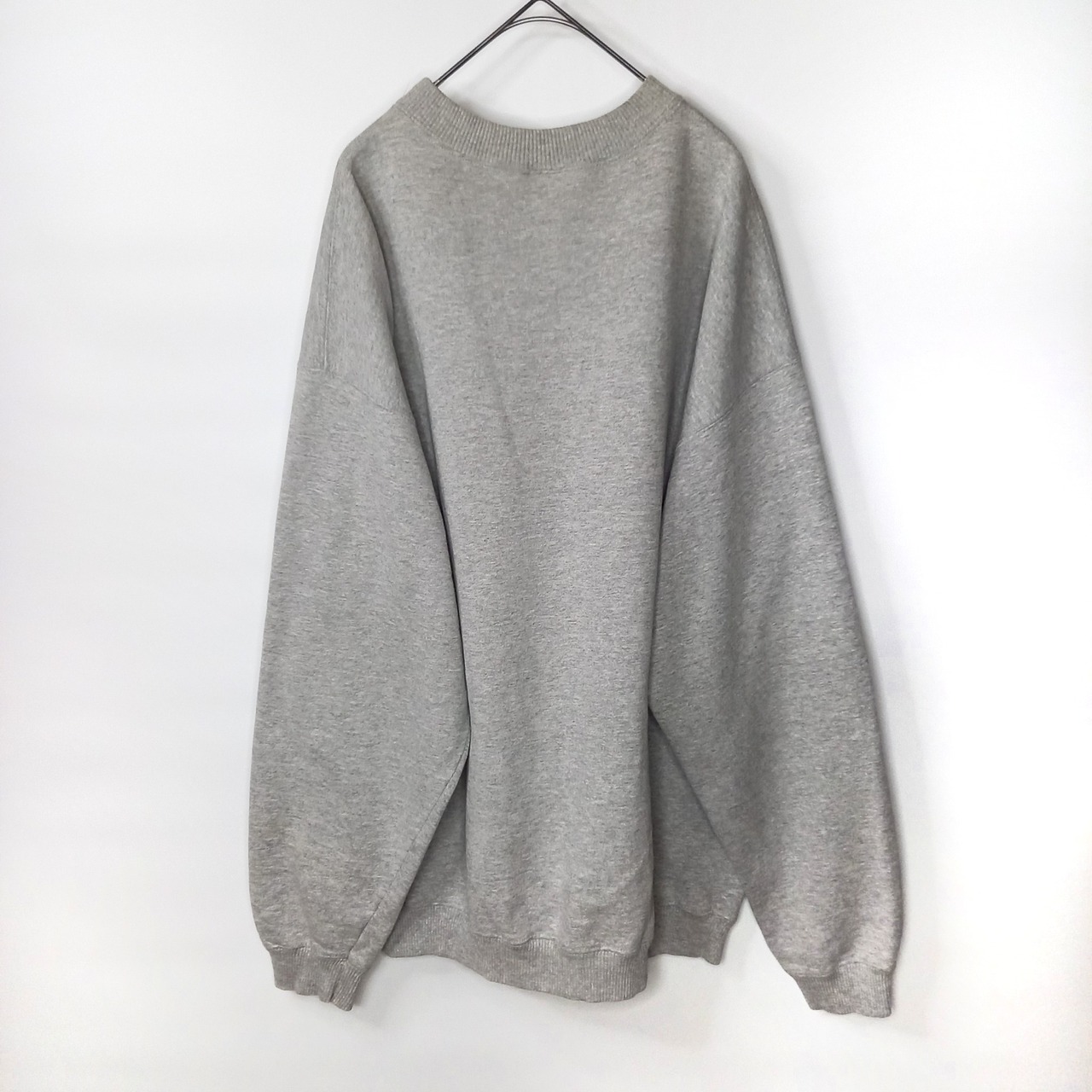 90s　カナダ製　ナイキ　スウェット　プルオーバー　刺繍ロゴ　グレー　XL