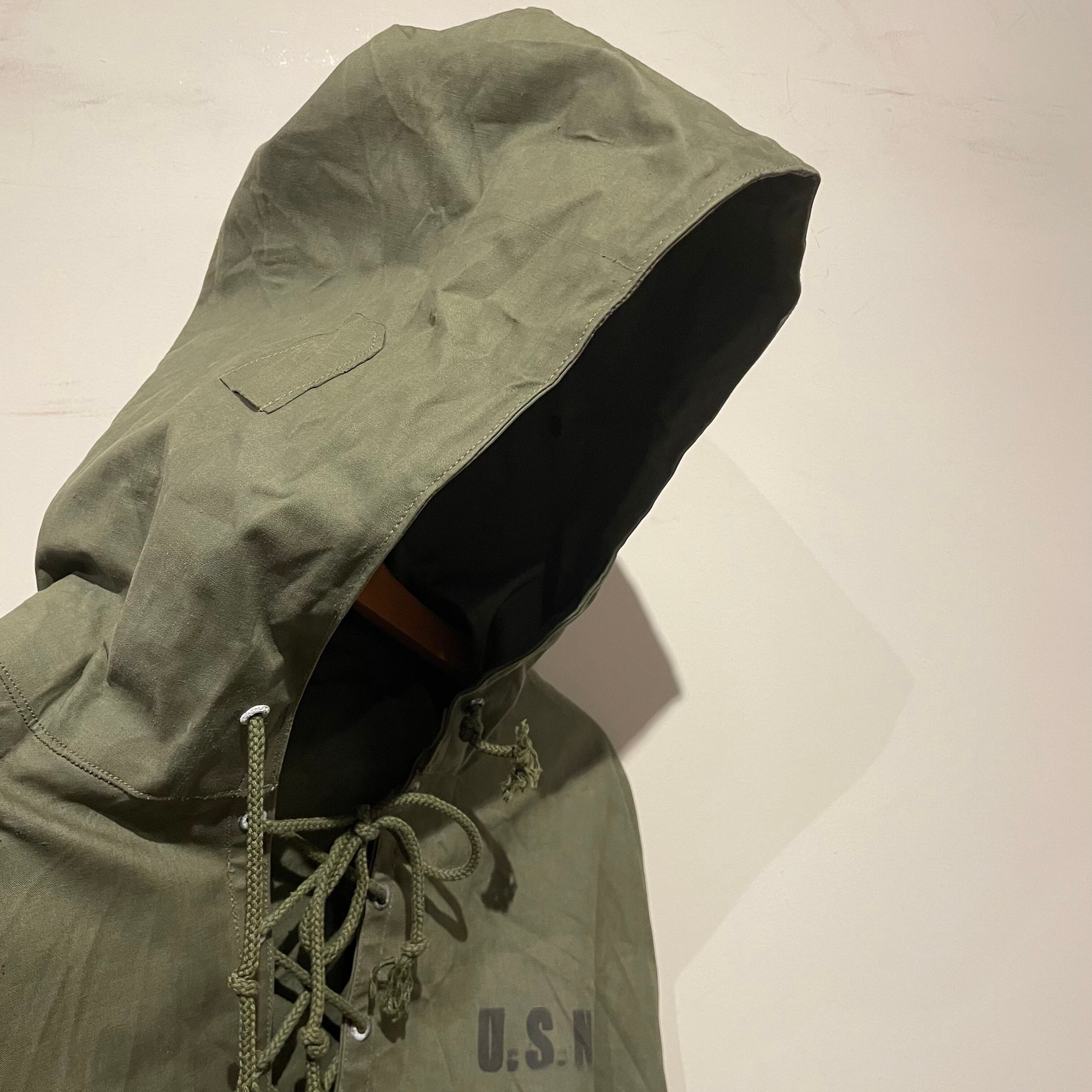 40's USN N-2 rain parka WWII 1940's U.S.NAVY N-2 DECK RAIN PARKA 米