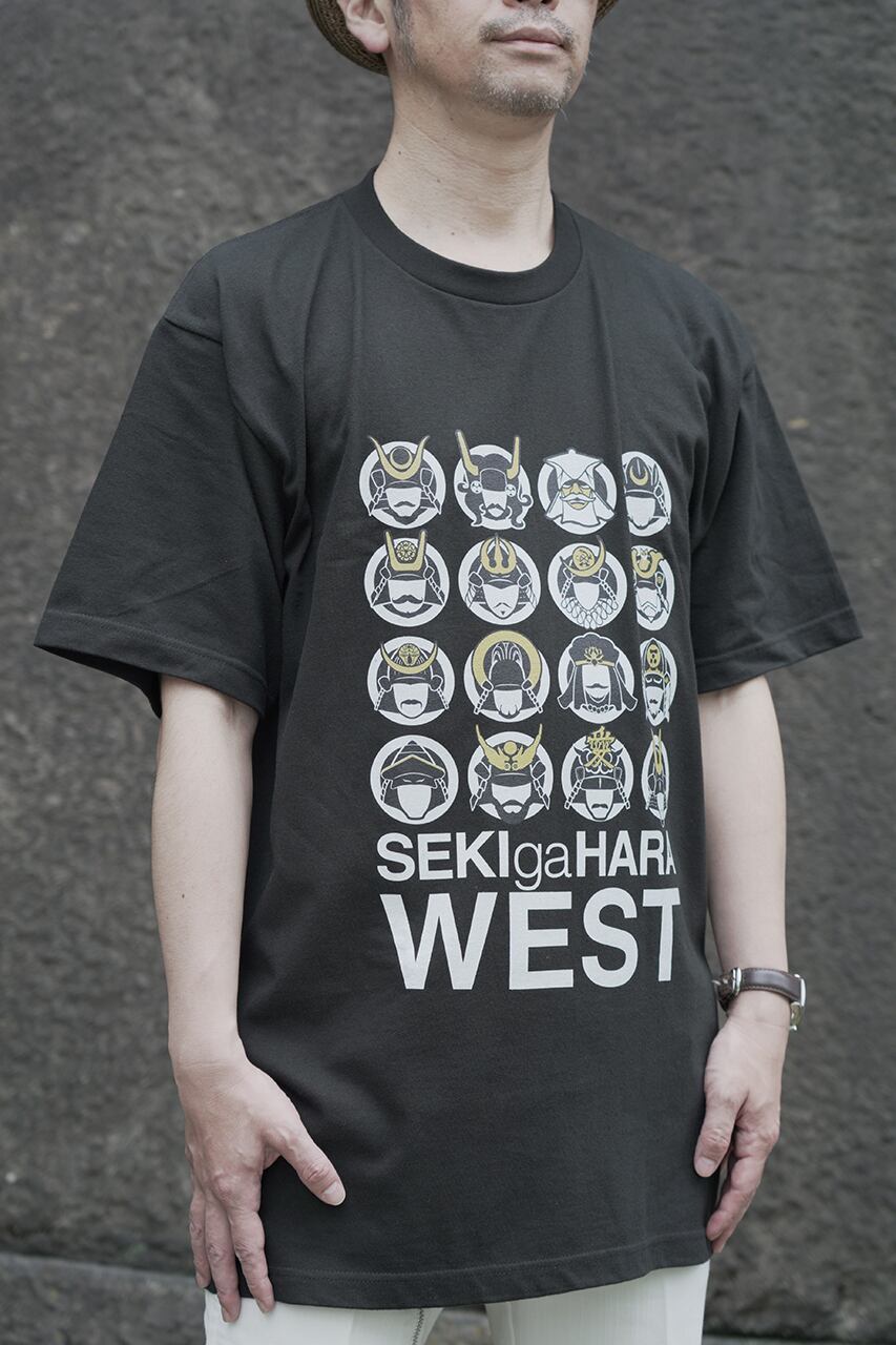 関ヶ原・西軍Tシャツ（黒）Ttpe1 | 戦国と武将のアイテム yockdesign