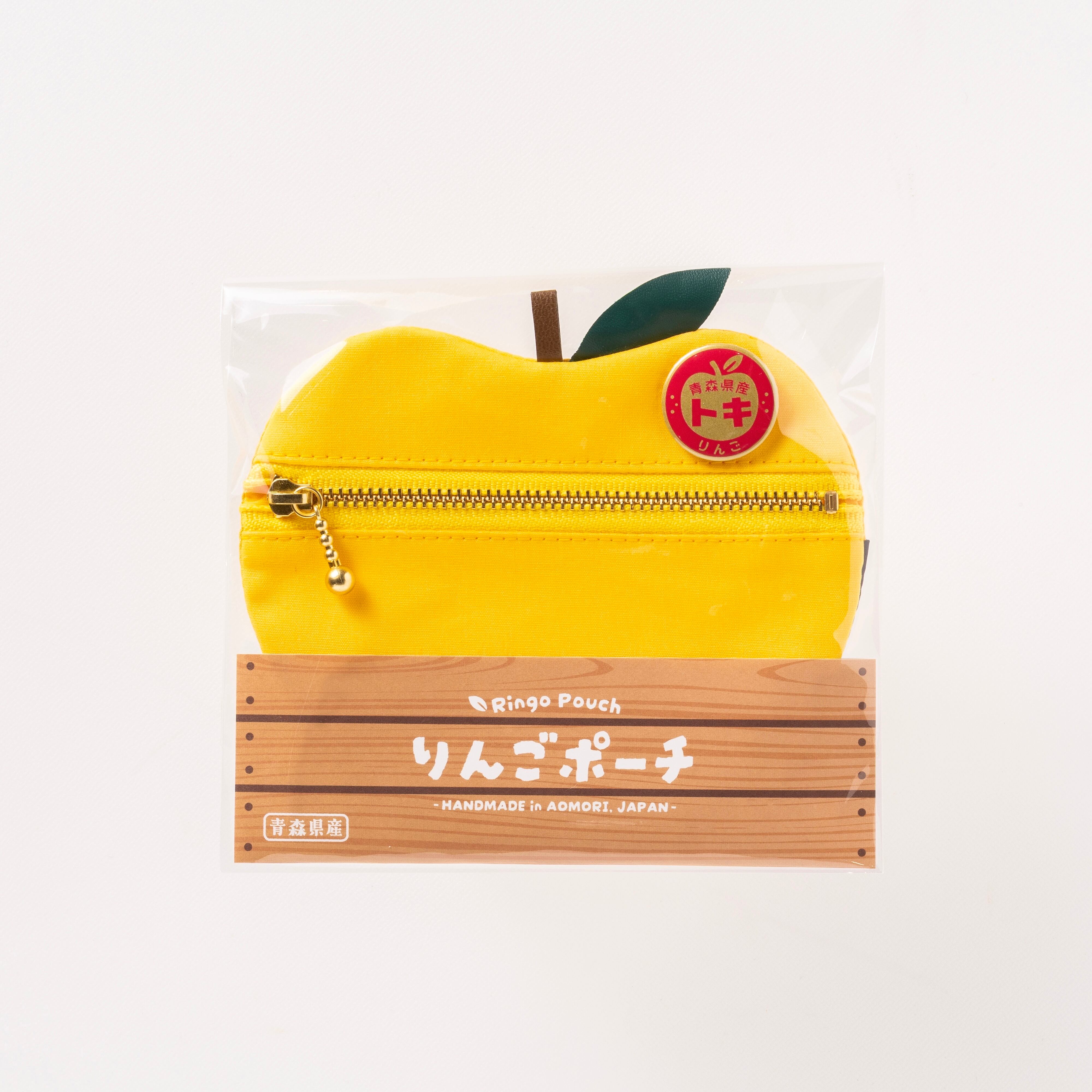 りんごポーチ（りんごの品種缶バッジ付き） | Indigo Planning