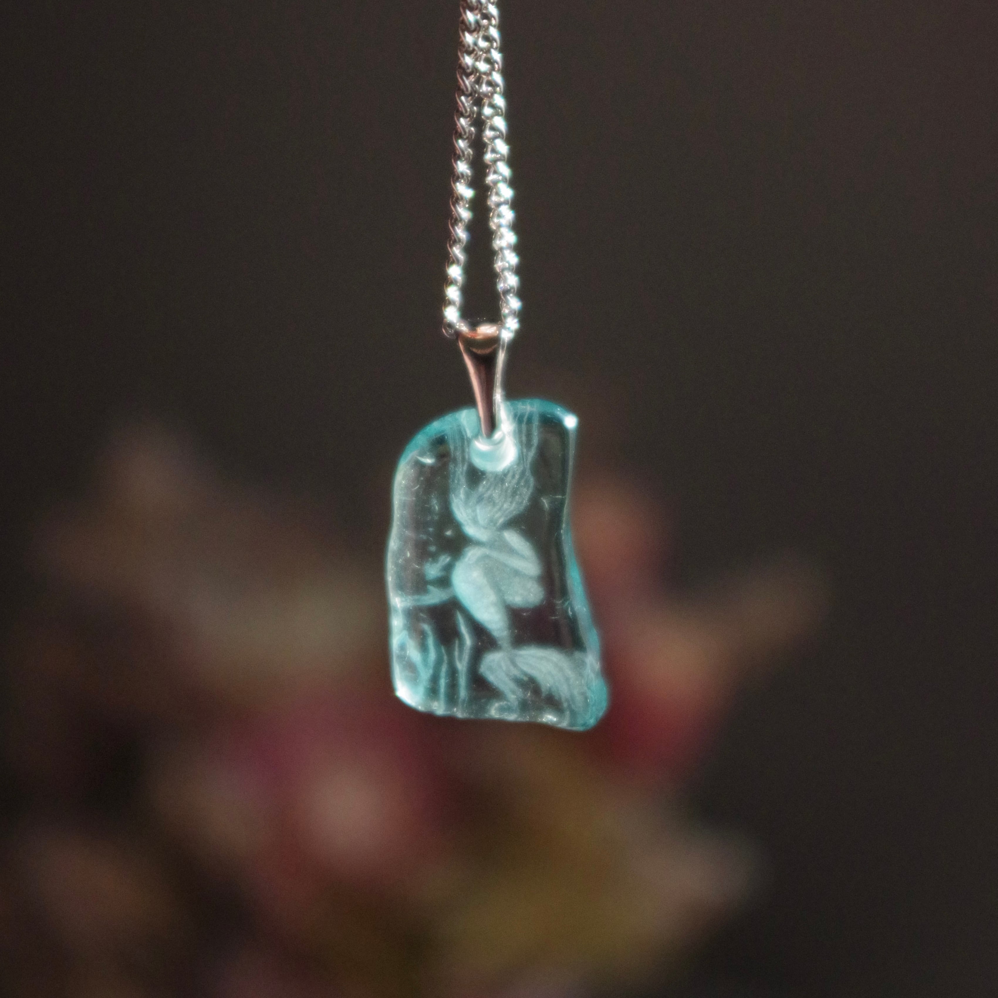 Seabed Life - Mermaid│シーグラスインタリオのペンダント