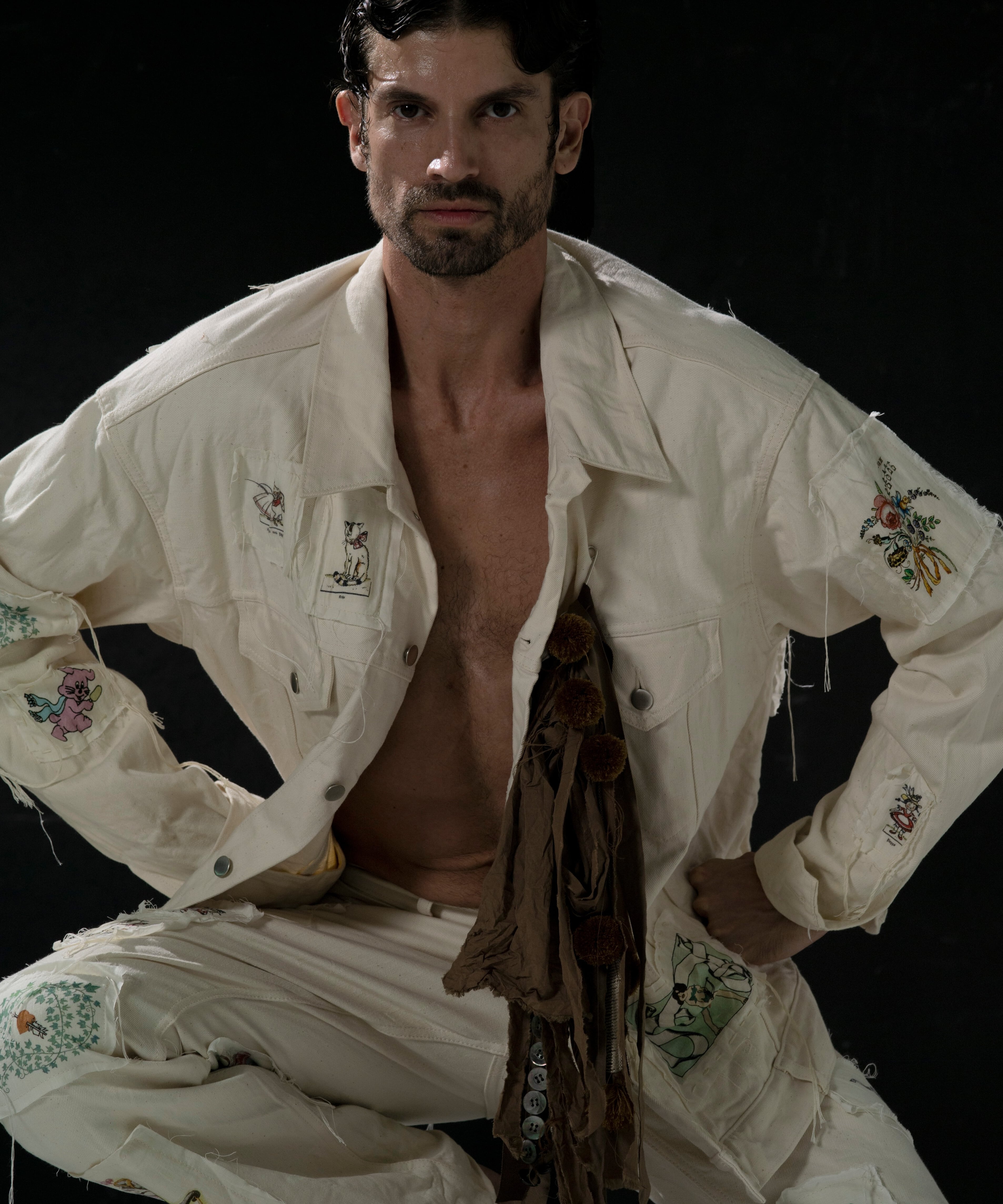 Midorikawa / MID25SS-JK03 DENIM JACKET (IVORY) | AfterSchool