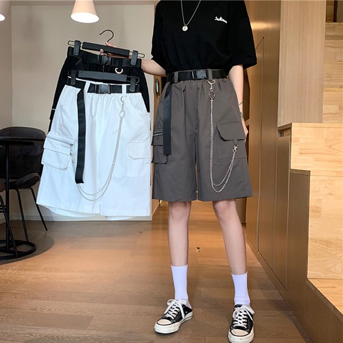 ✞ ショートパンツストレッチウエストすっきり☆着痩せポケットワイドレッグパンツ エラスティック 伸縮 ステッチ ✞ゴスロリ SM ミリ 甘ロリ クラロリ 和ロリ エレガント 黒ロリ 姫ロリ 華ロリ BB-BB8739185