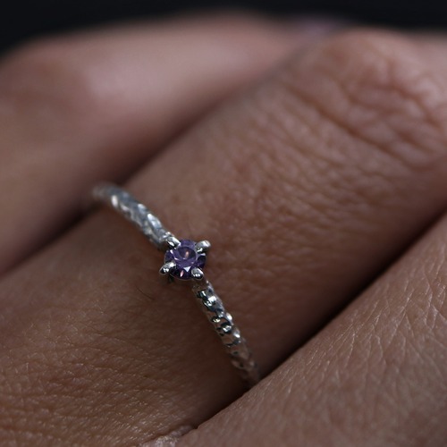 【オーナー用単品】爪留め&鎚目模様 SV925『一粒のひかり』