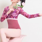 フローラルアート ロングスリーブレオタード 2色展開 L1321