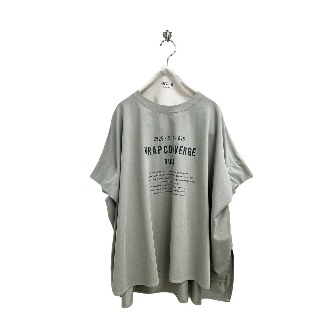 ayane】ポンチョ型ロゴTシャツ 826519 アヤン | red earth