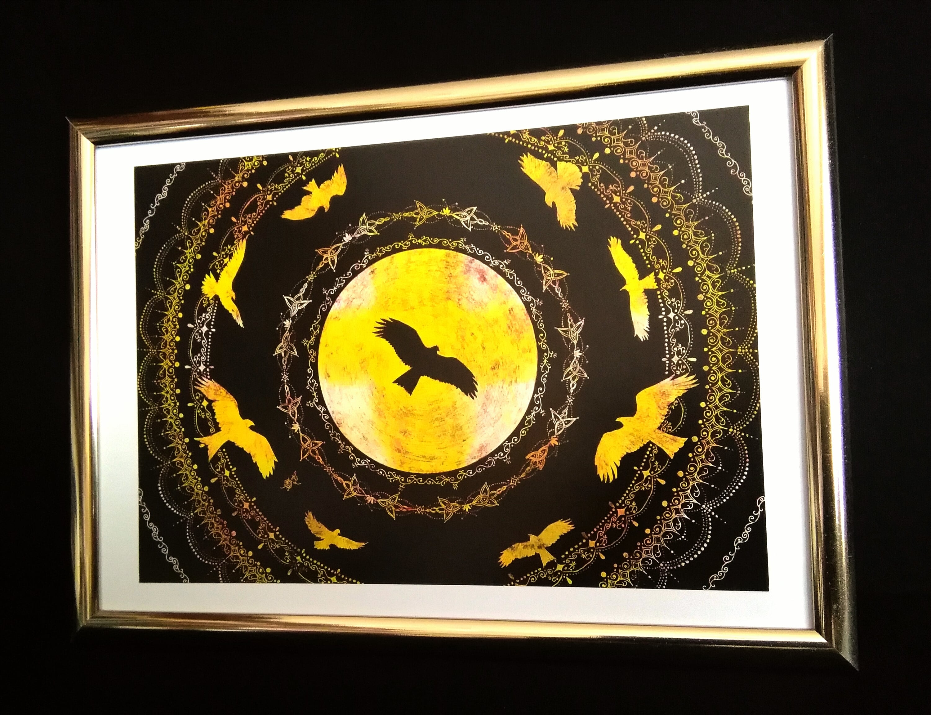 聖なる夜の贈り物】アクリル画 F6 風景画 絵画 聖なる夜②】アクリル画 F3