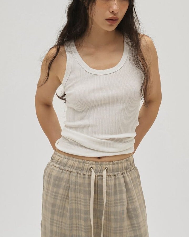 トゥデイフル Standcollar Rib Tops TODAYFUL(トゥデイフル) Useful Seamless Rib Tanktop | サウス