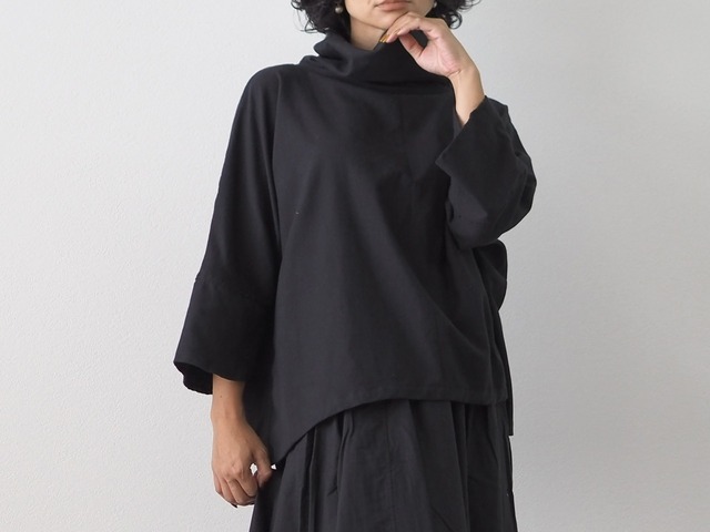 《7カラー》ふわっと起毛コットン/ポンチョ風トップス