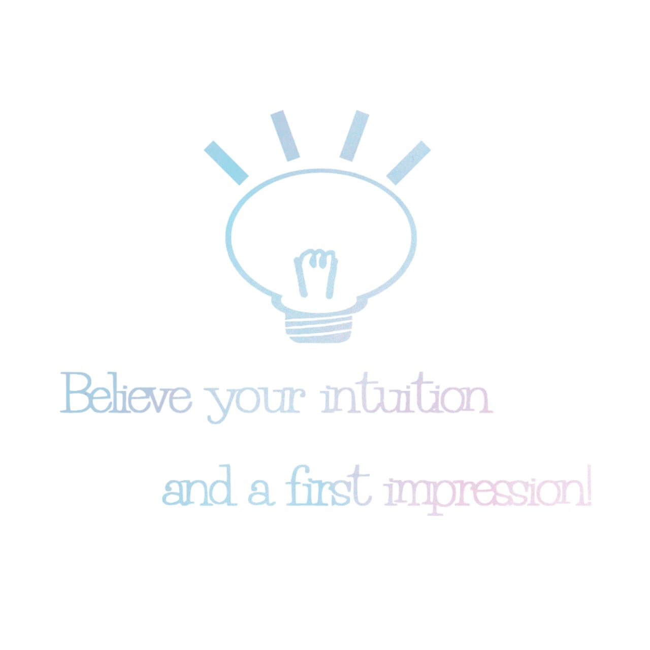 ウォールステッカー 名言 空ピンク 光沢 英字 言葉 Believe your intuition スプレーアート