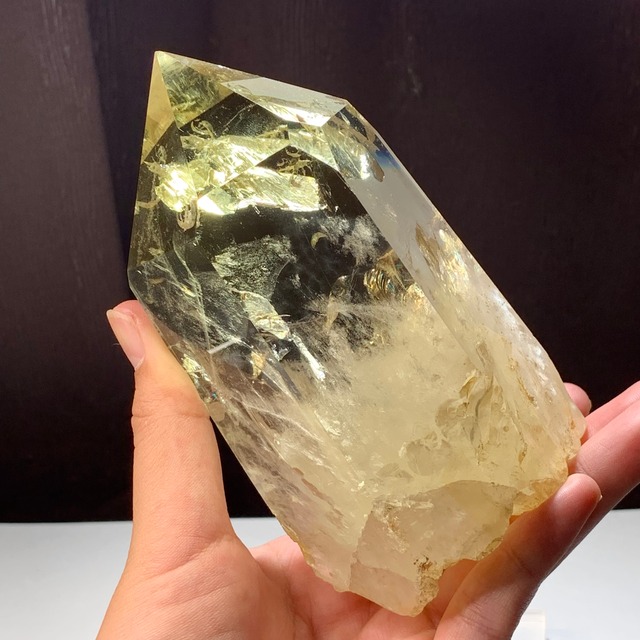 no1.超透明☆虹有り♪大きいシトリン ポイント