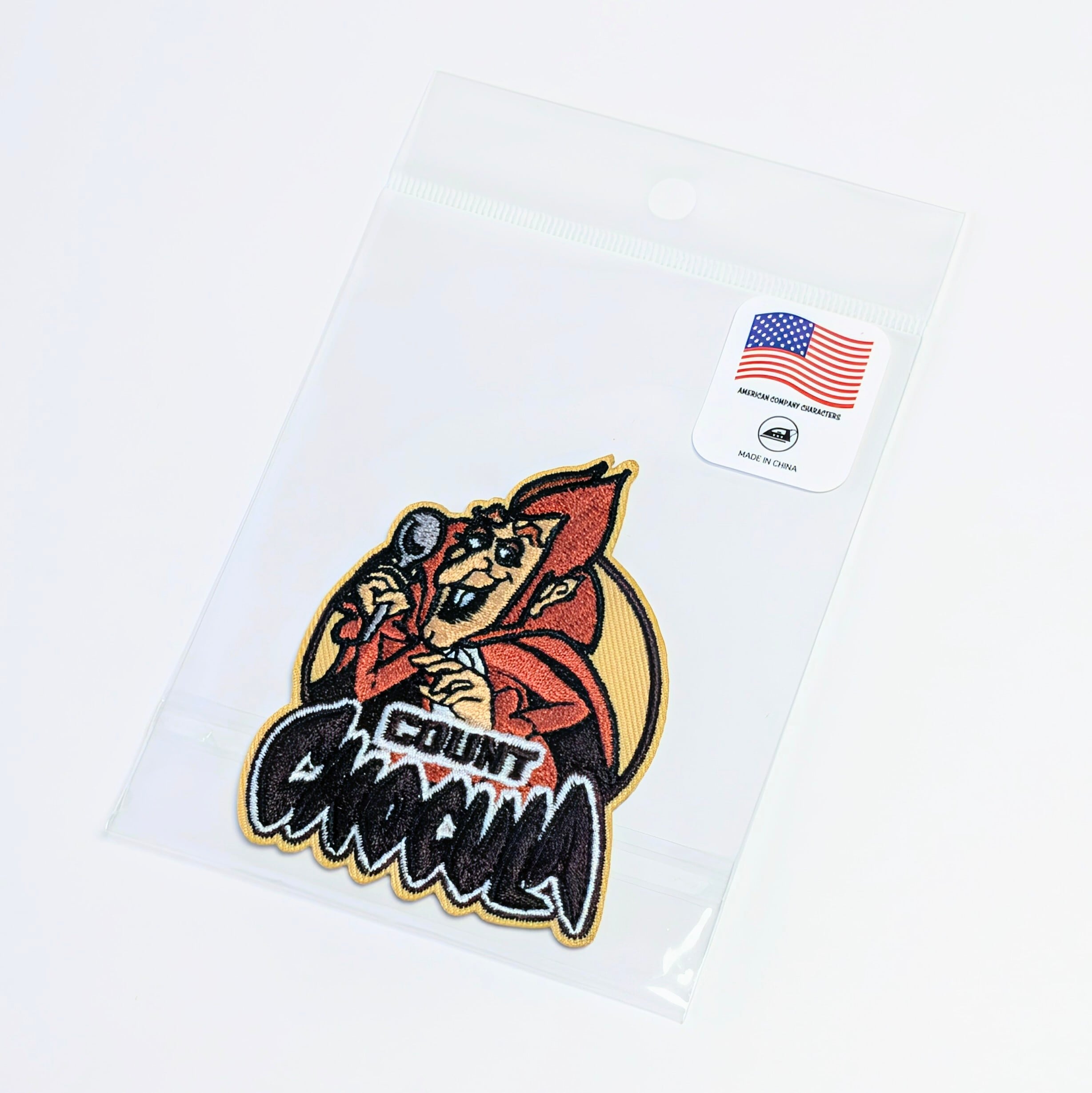 送料無料! ★刺繍アイロンワッペン★【 Count Chocula(カウント・チョキュラ)】General Mills / モンスターシリアル / ワッペン / PATCH〚アメリカン雑貨 アメトイ〛