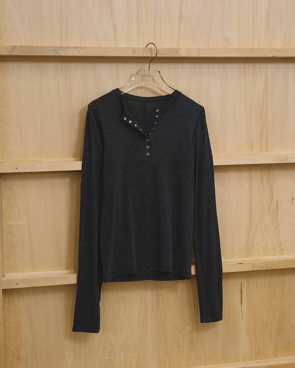 TODAYFUL／Henleyneck Soft Tops | polne