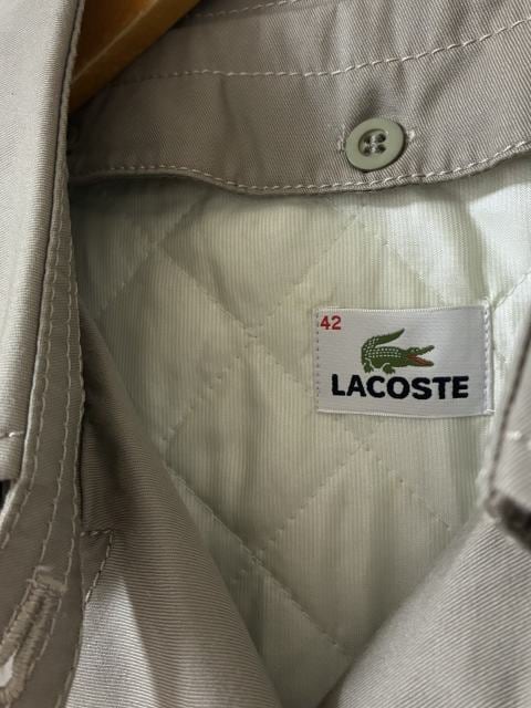 Embroidery Design Double Breasted Coat with Liner "LACOSTE"