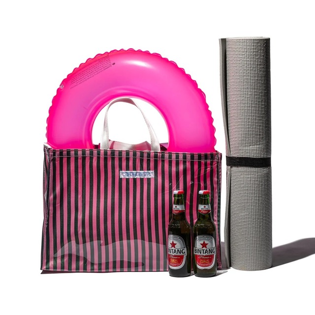 PUEBCO「COVERED SCHOOL TIE FABRIC MARKET BAG」