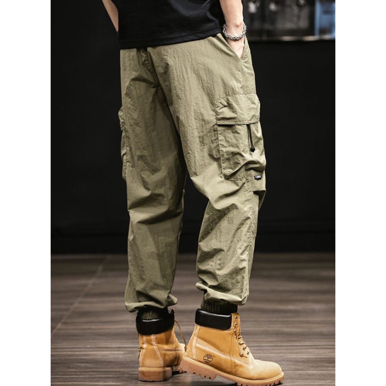 Tech Cropped Jogger Pants ◇2color H0346
