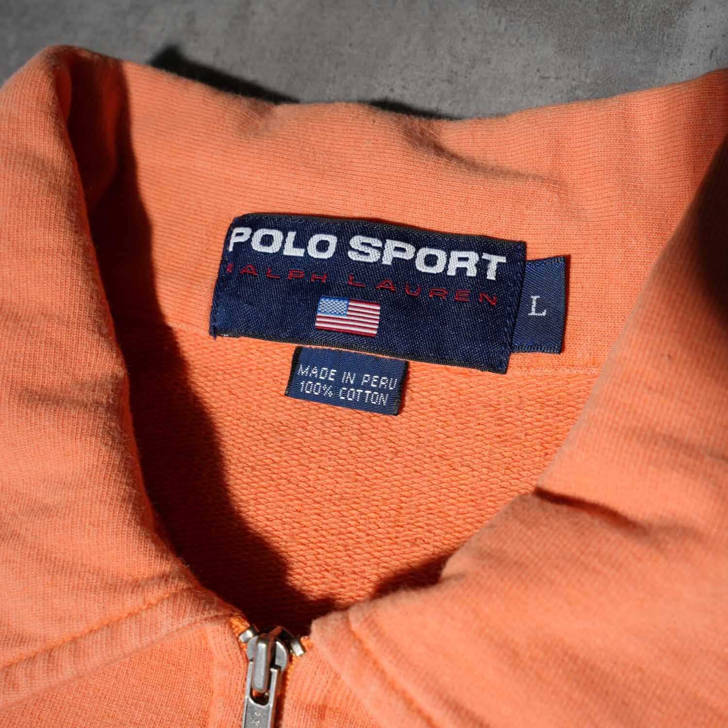 90s POLO SPORT Half-Zip Short Sleeve Sweat / ポロ スポーツ ハーフ