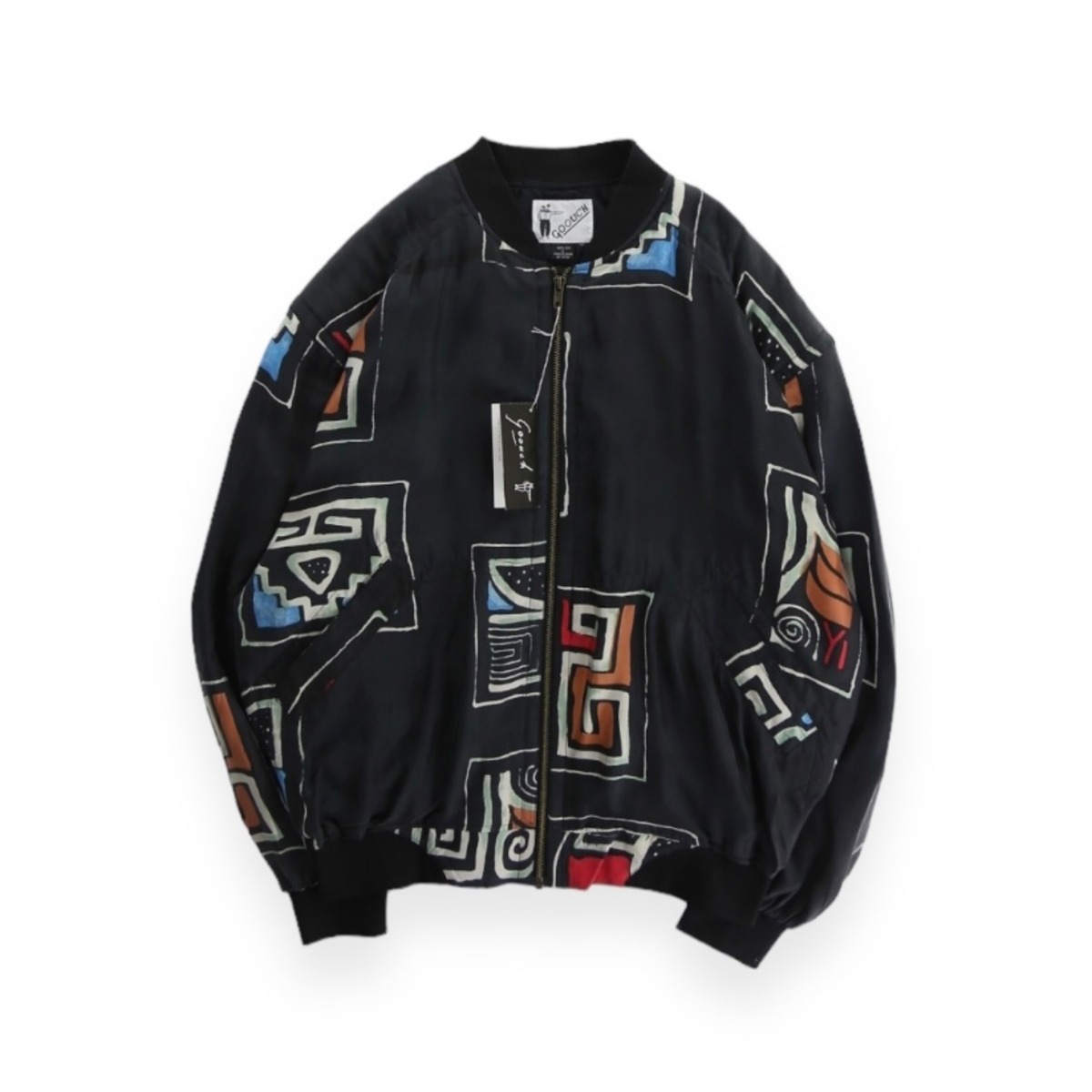 COU】1990s GOOUCH silk blouson oversized deadstock -3912- | cv