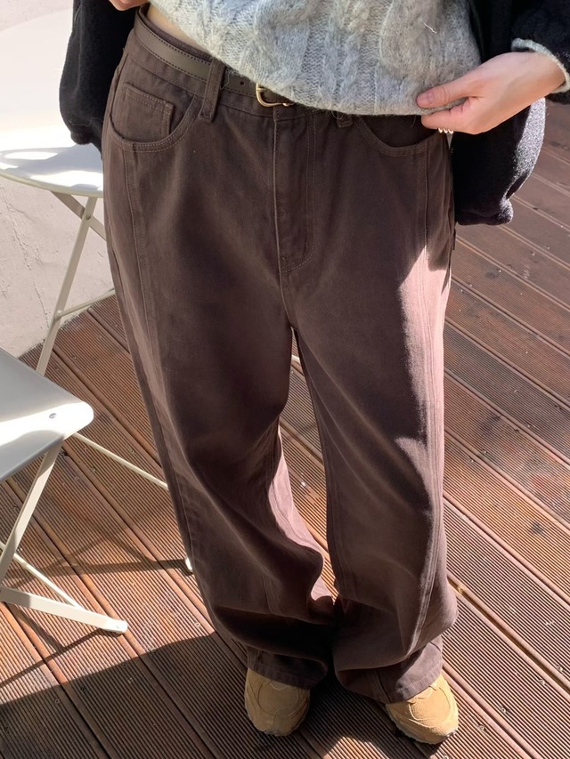 (予約) signature / Mui kimo dye pants 2color