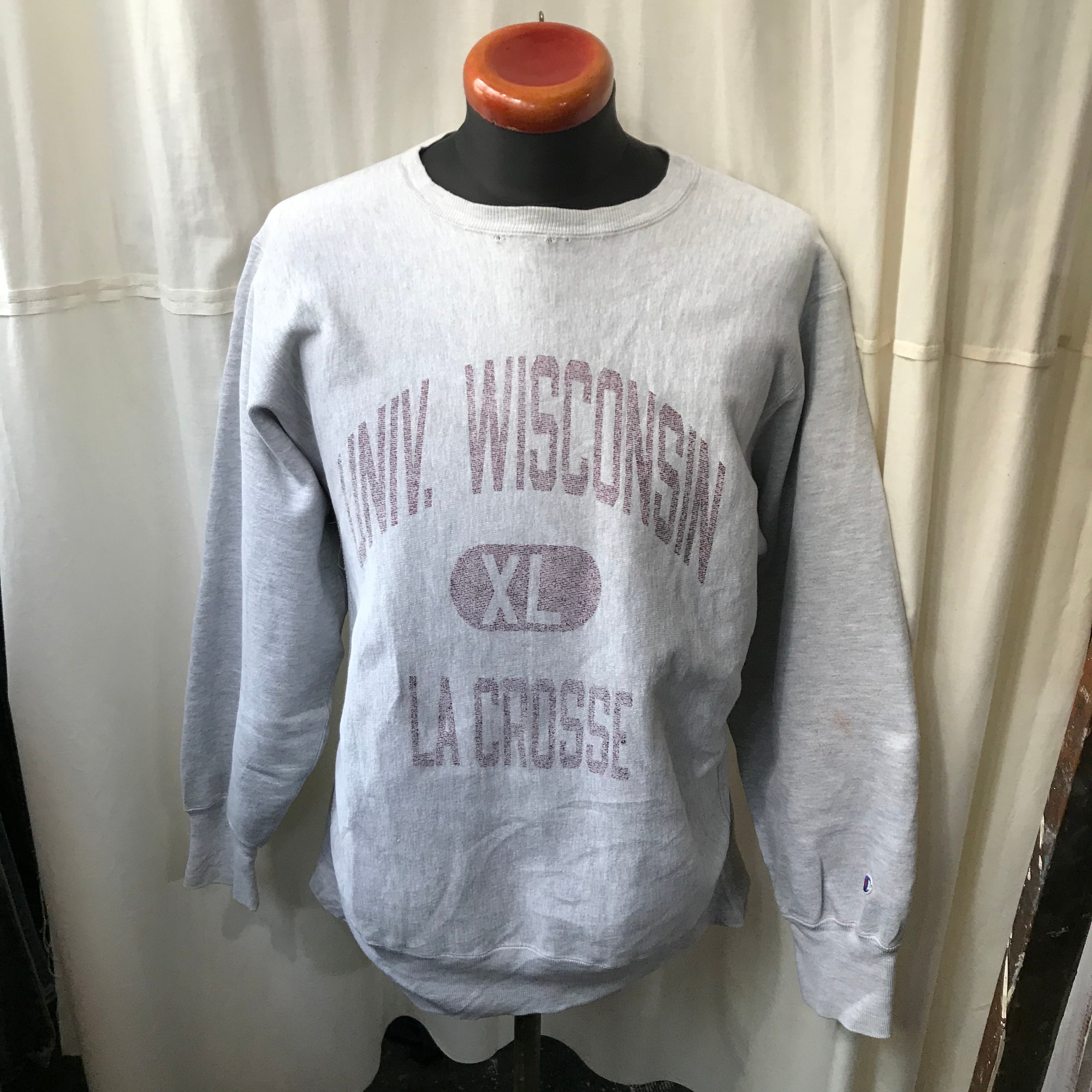 USA製 90's champion チャンピオン リバースウィーブ 三段カレッジプリント メンズXL