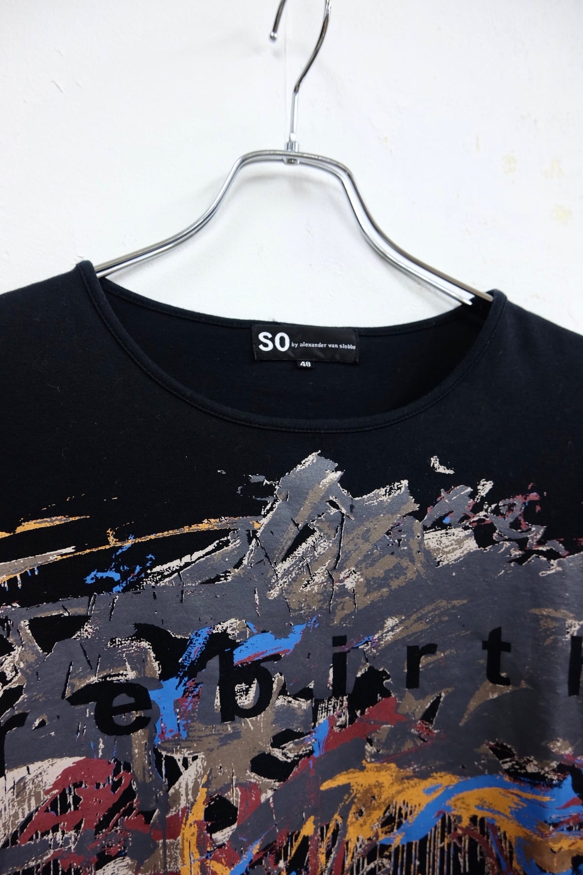 SO by ALEXANDER VAN SLOBBE paint print design s/s tee | gamustore