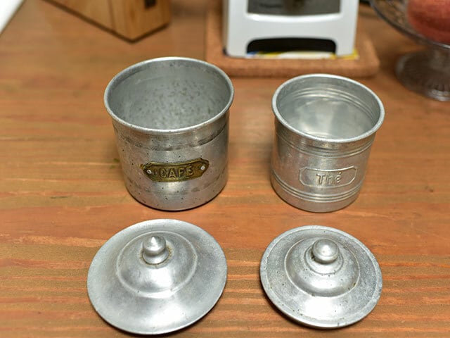 ブリキのキャニスター(B) The フレンチアンティーク