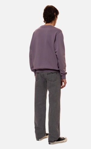 Nudie jeans ヌーディージーンズ  2023 summer collection Lasse Every Mountain Lilac スウェット