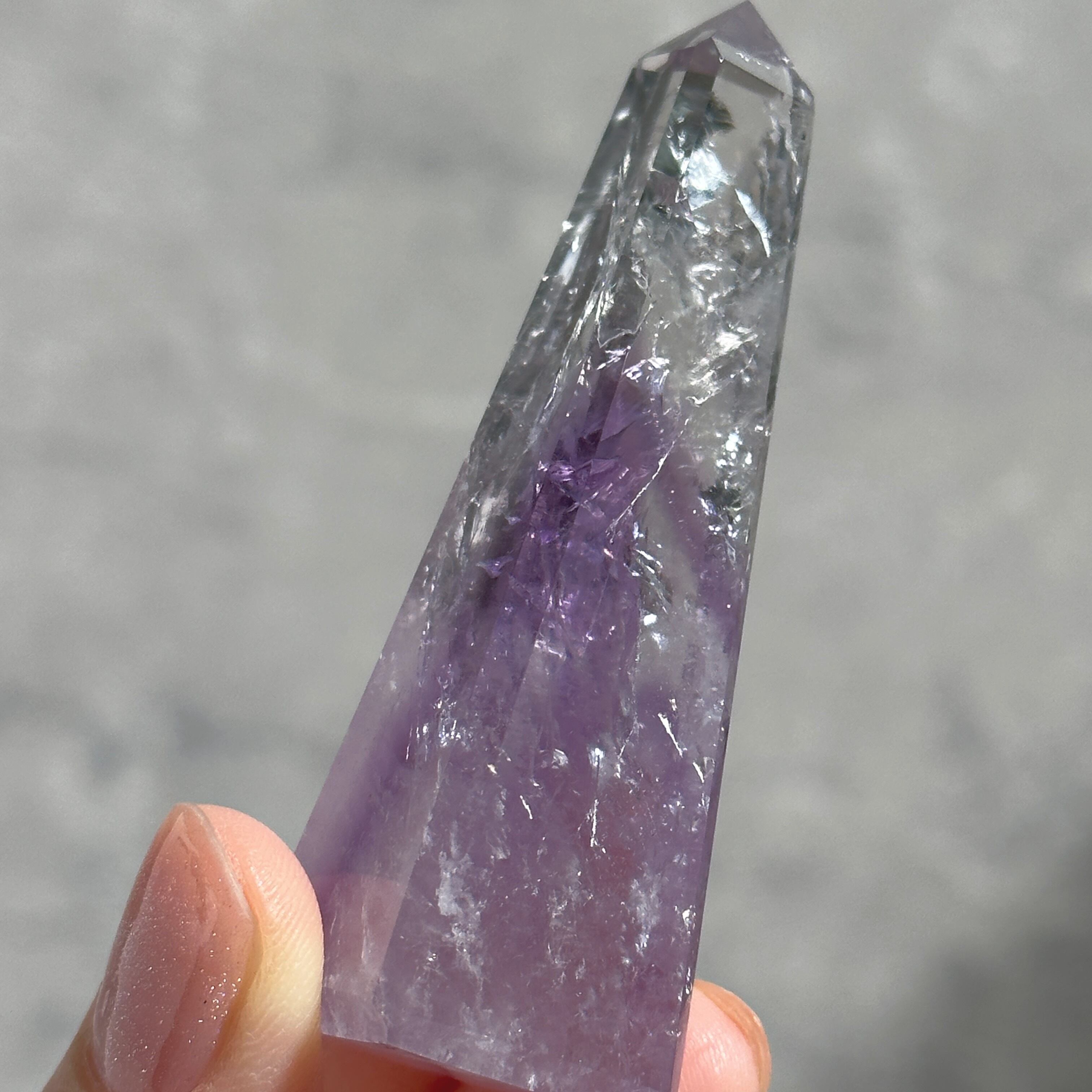 虹◎ファントムアメジスト オベリスク11◇Phantom Amethyst ◇天然石